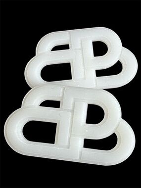 Streetwear Fashion White  BB Earrings